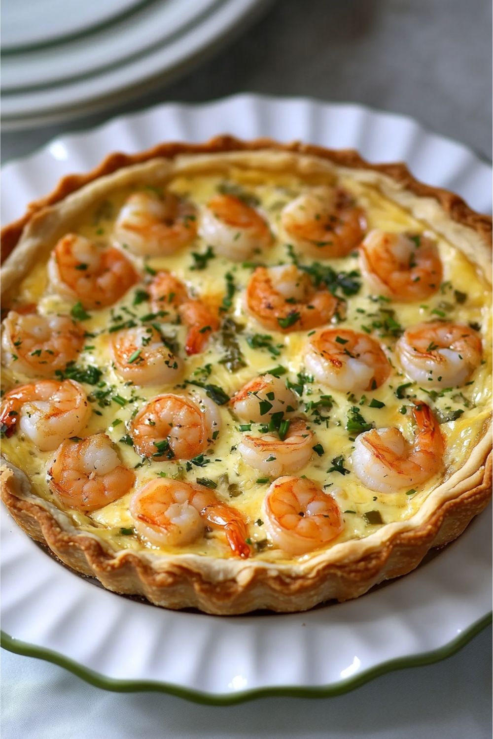 46.Tarta De Camarones, Queso Y Cebolla 1