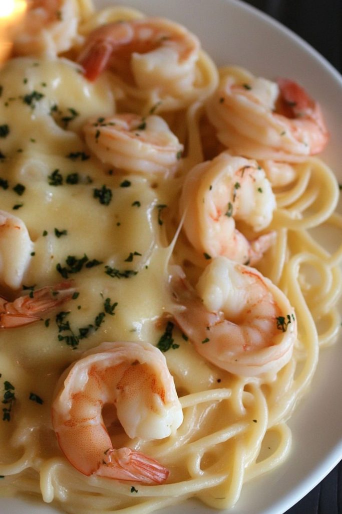 61.Pasta Con Camarones Y Salsa De Queso Con Merquén 2
