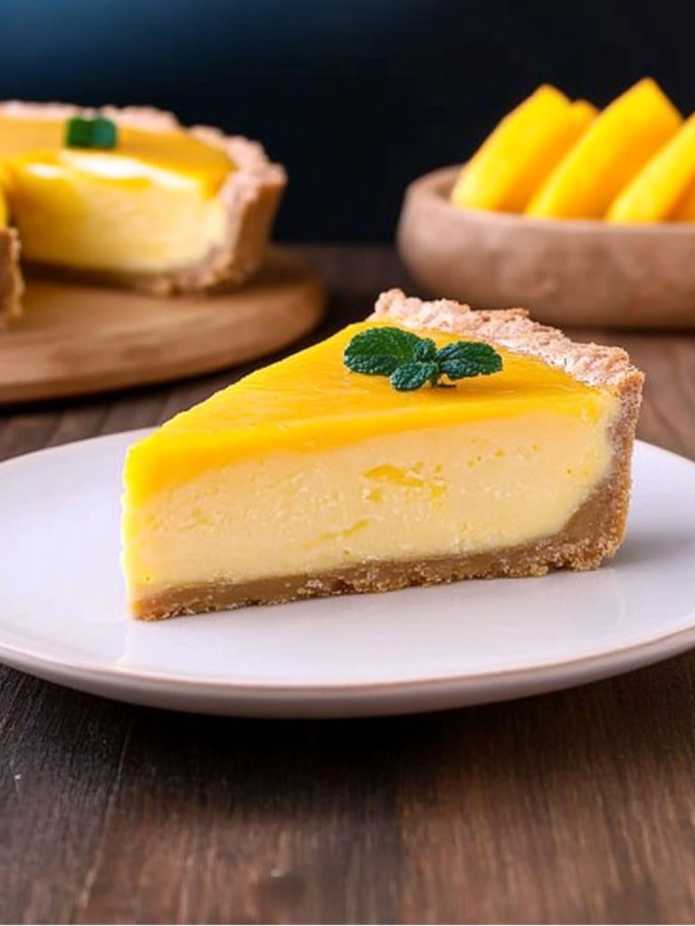 Tarta De Queso Con Mango