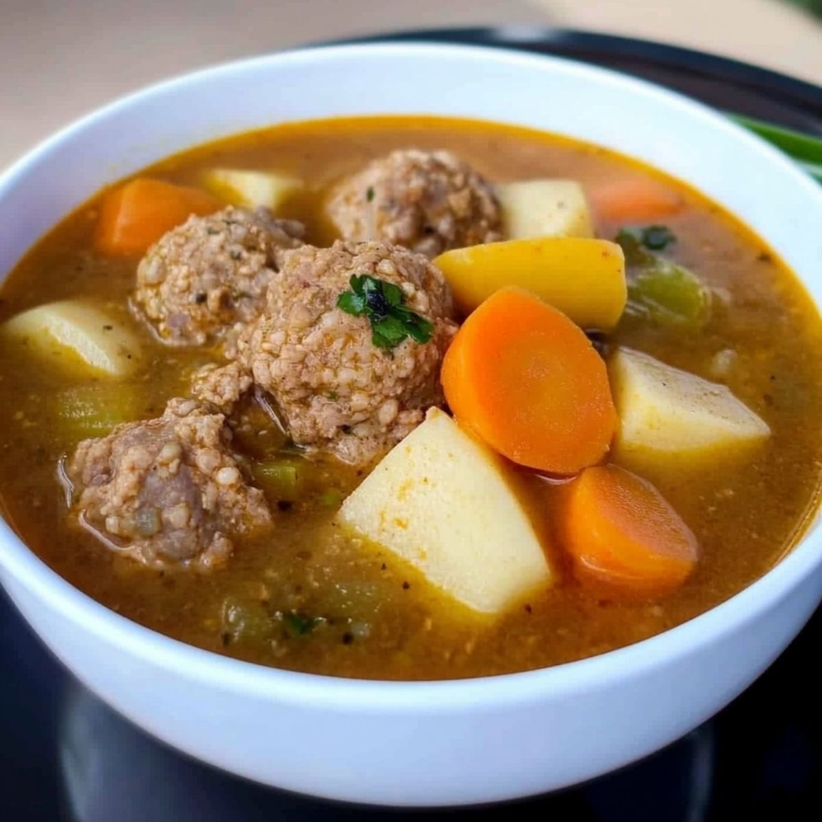 163.Caldo de Albóndigas Receta Casera