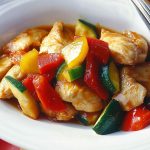 201.pechuga de pollo agridulce