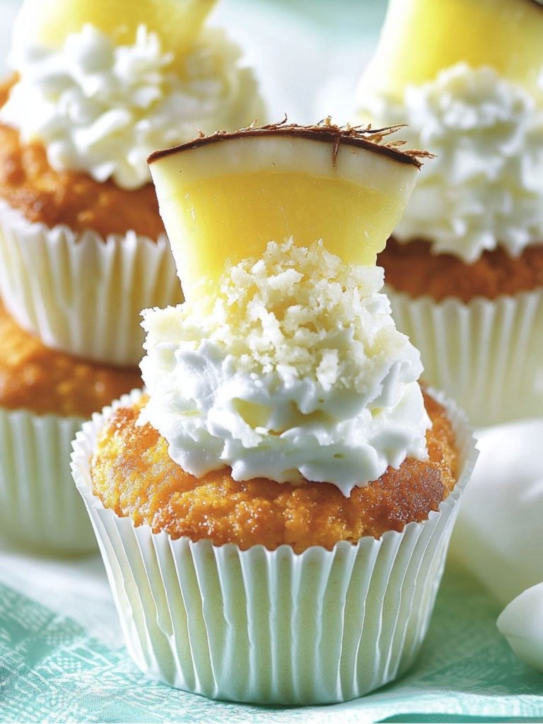 CUPCAKES DE PIÑA colada