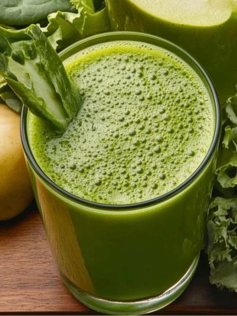 Jugo Verde de Espinaca, Manzana y Jengibre (3)