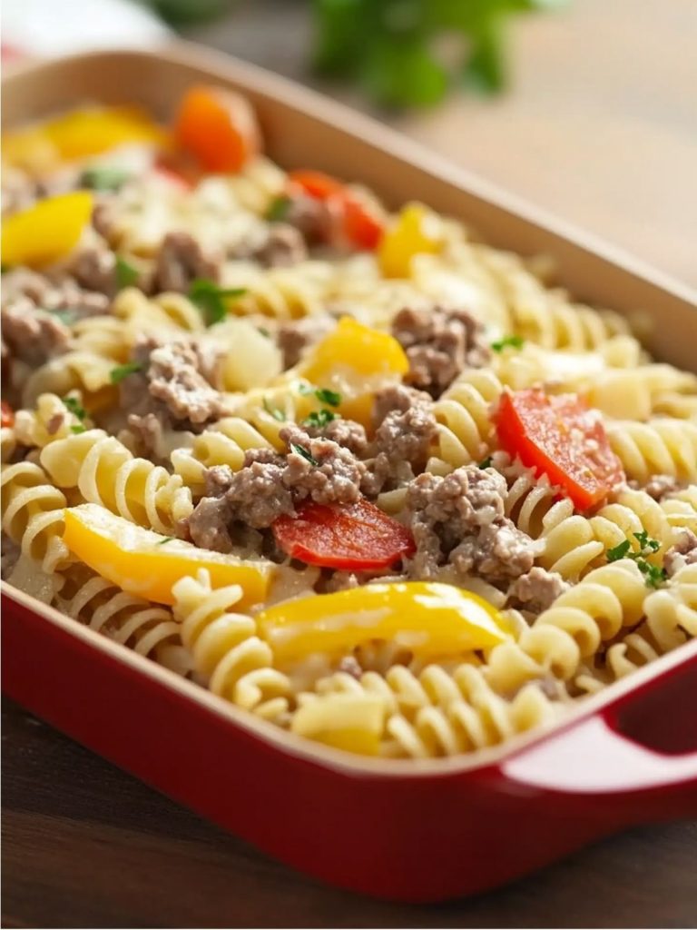 Pasta con Carne Molida y Queso (2)