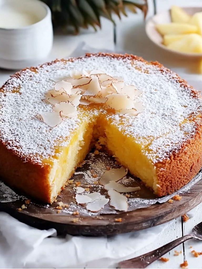 Tarta de piña y coco (3)