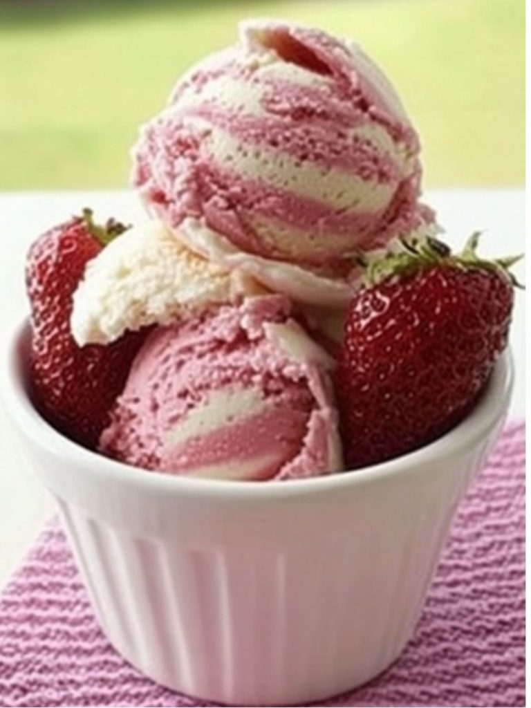 Helado De Fresas Con Crema (4)