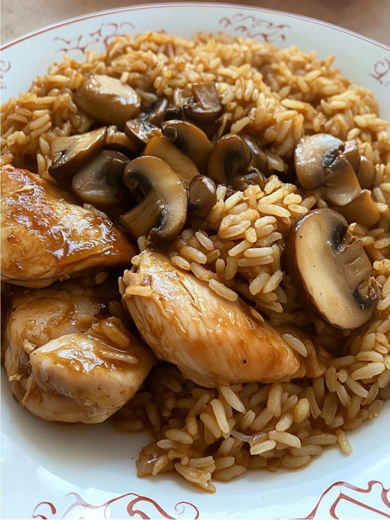 Arroz Con Pollo Y Champiñones (2)