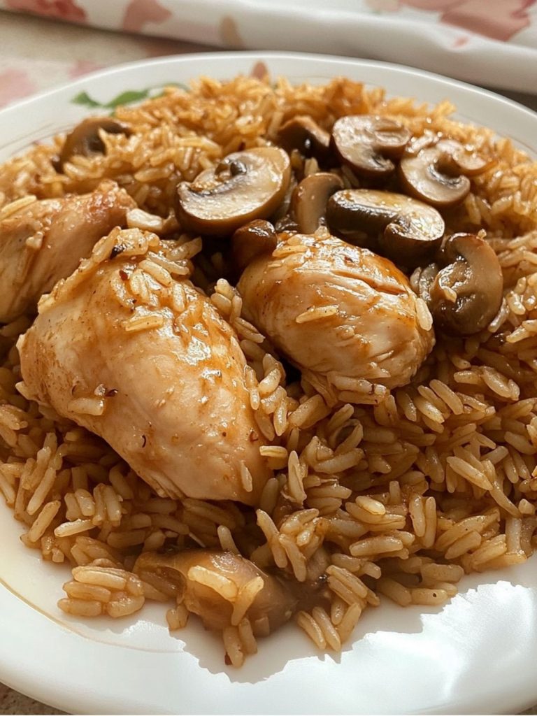 Arroz Con Pollo Y Champiñones (4)
