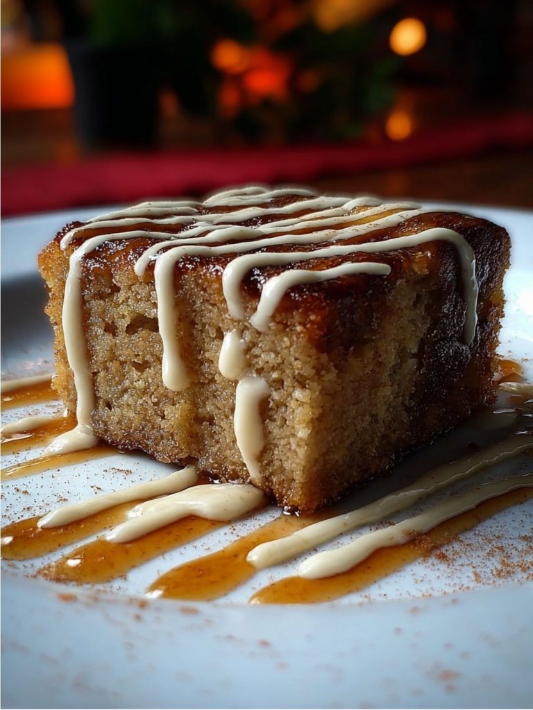 Budín de Pan Tradicional de Abuela con Salsa de Vainilla (3)