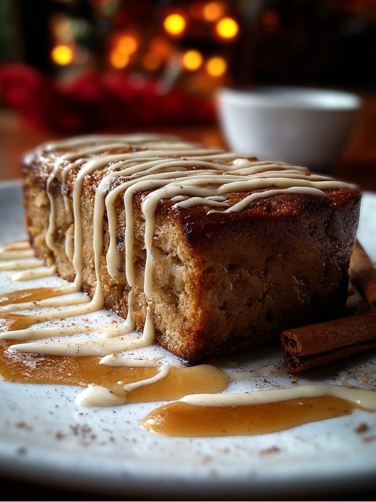 Budín de Pan Tradicional de Abuela con Salsa de Vainilla (4)