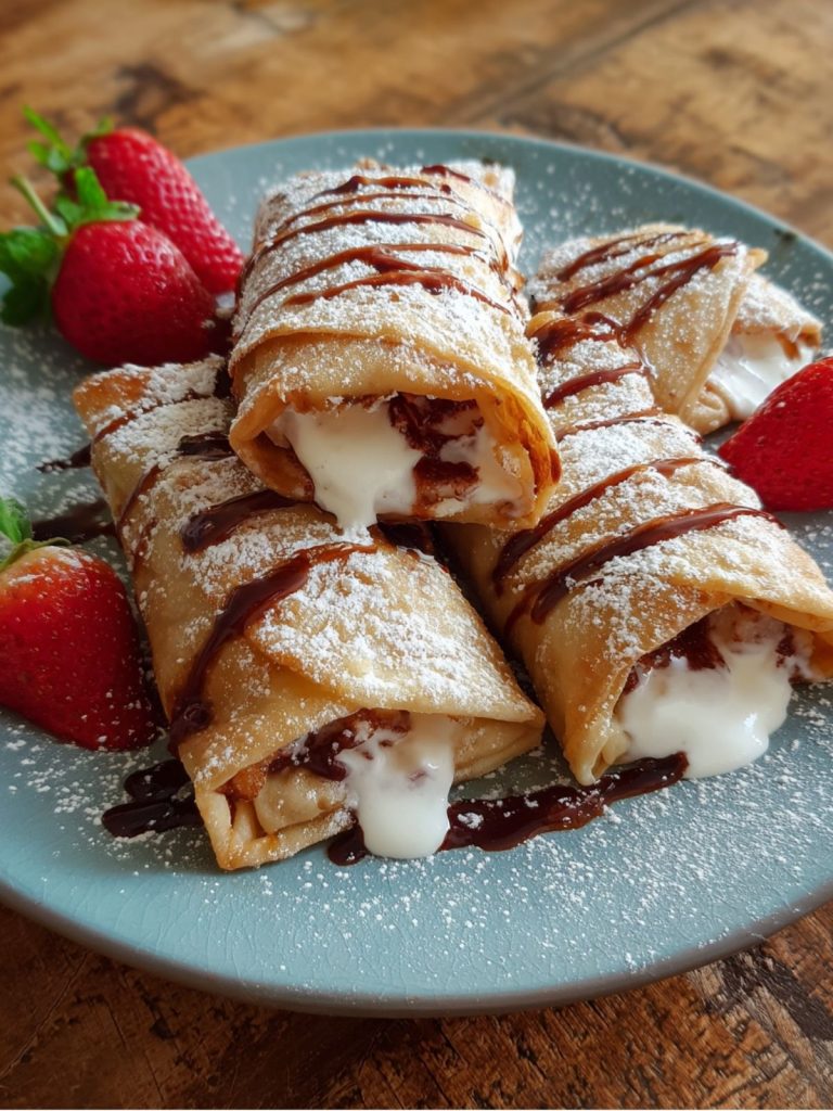 Chimichangas de Cheesecake de Fresa (2)