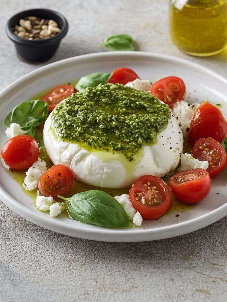 Ensalada De Burrata Y Pesto (4)