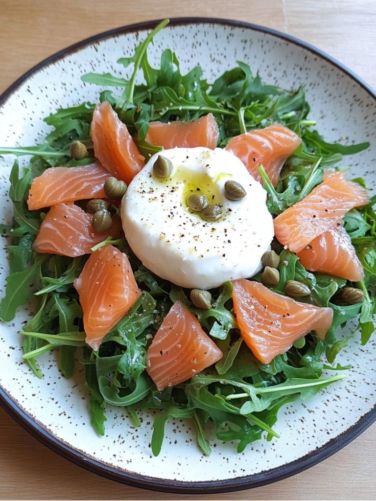 Ensalada De Salmón Y Rúcula Con Burrata (3)