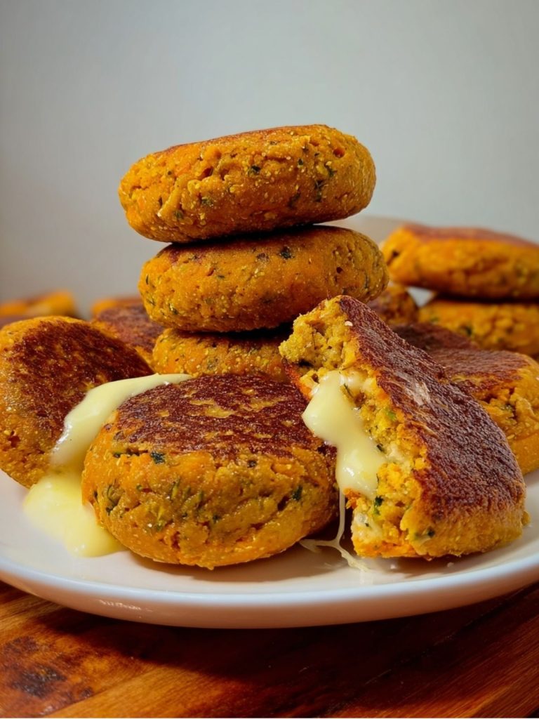 Hamburguesitas de Zanahoria Rellenas de Queso (2)