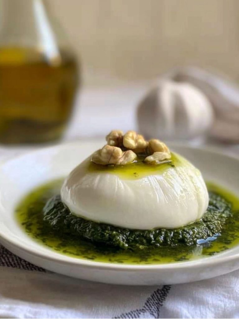 Pesto De Espinacas Con Burrata (3)