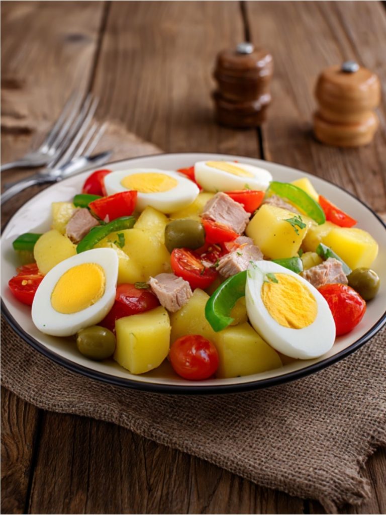 Ensalada Mediterránea de Patata y Atún (2)