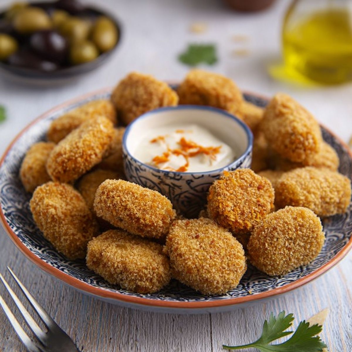 Nuggets de Garbanzos con Zanahoria y Almendras