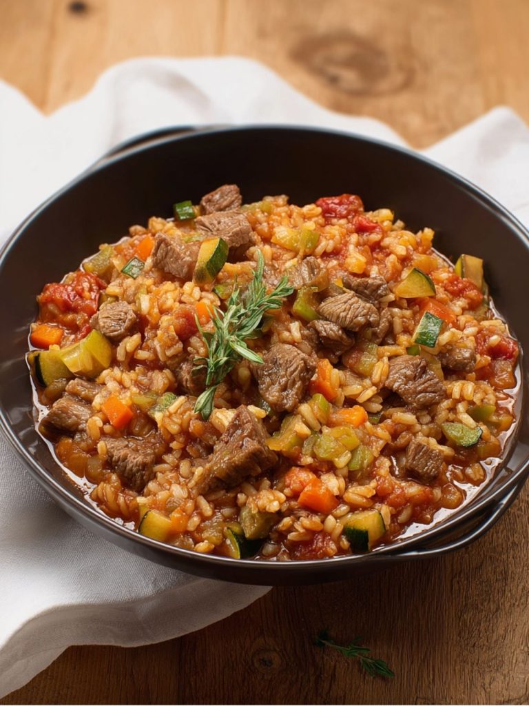 Arroz con Carne y Verduras (2)