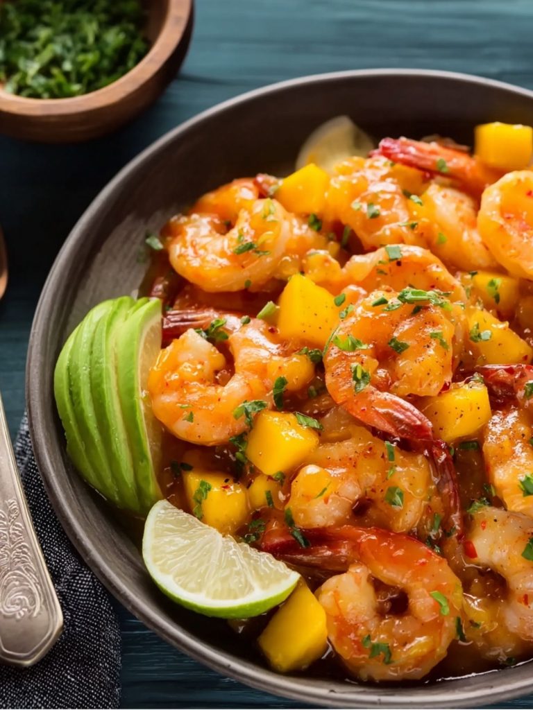 Camarones en Salsa de Mango (2)