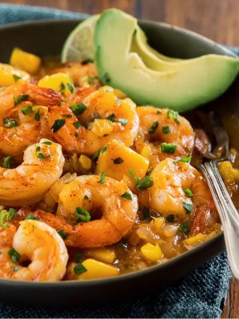 Camarones en Salsa de Mango (4)