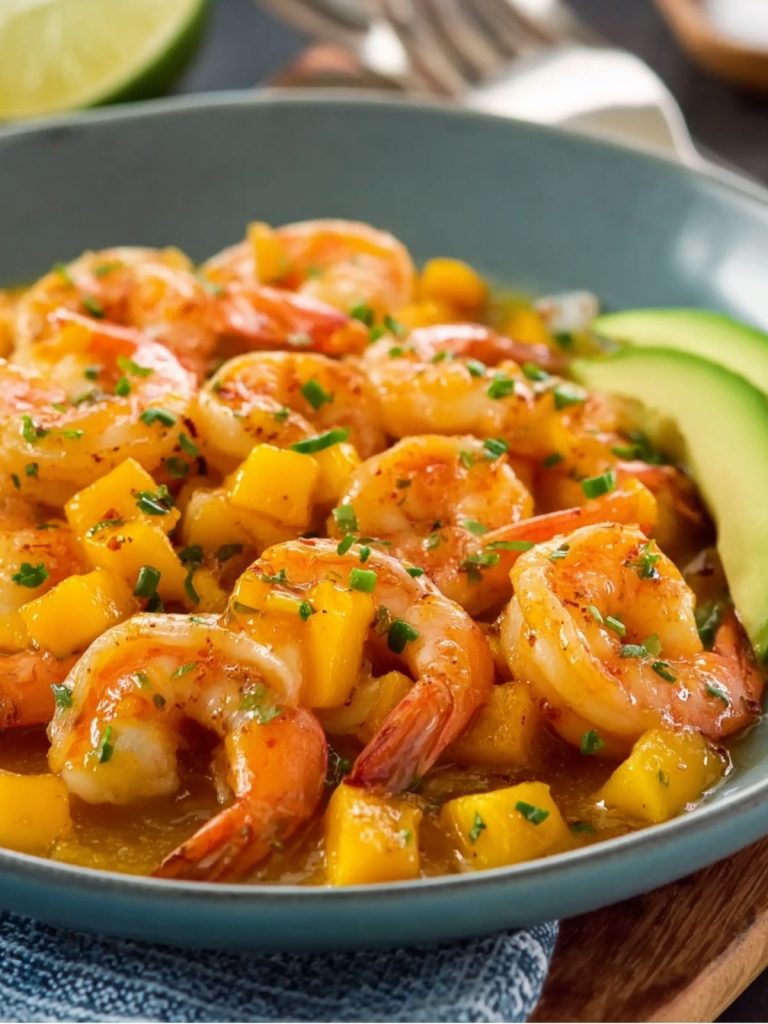 Camarones en Salsa de Mango (5)