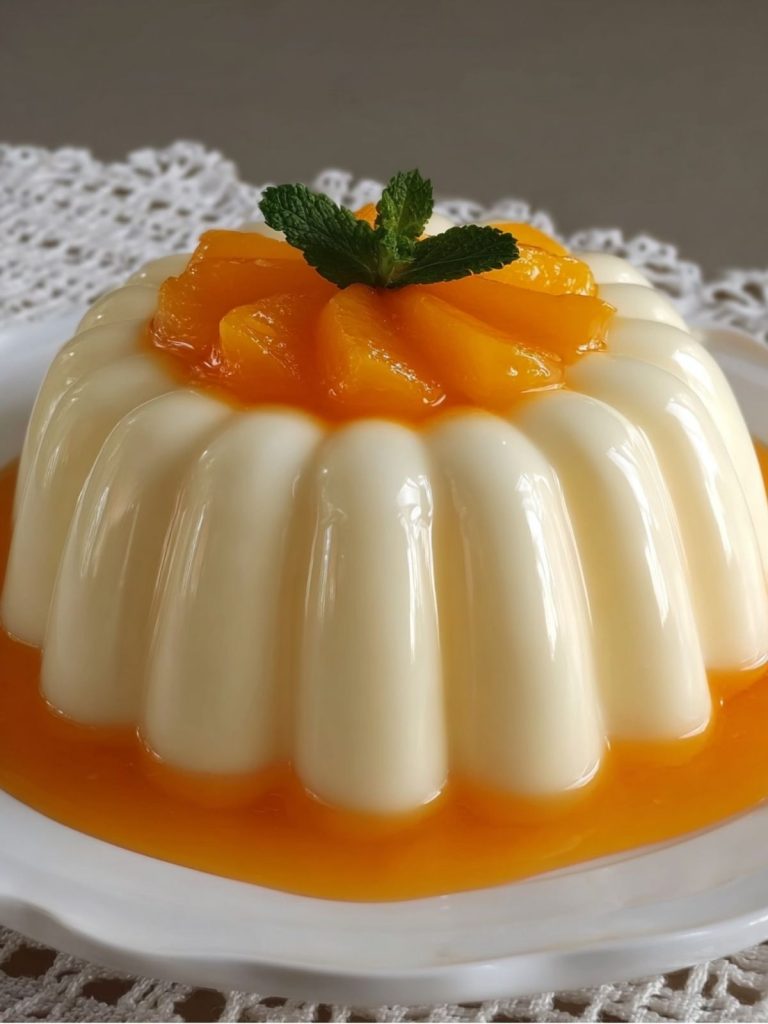 Gelatina de Durazno con Queso Crema (2)