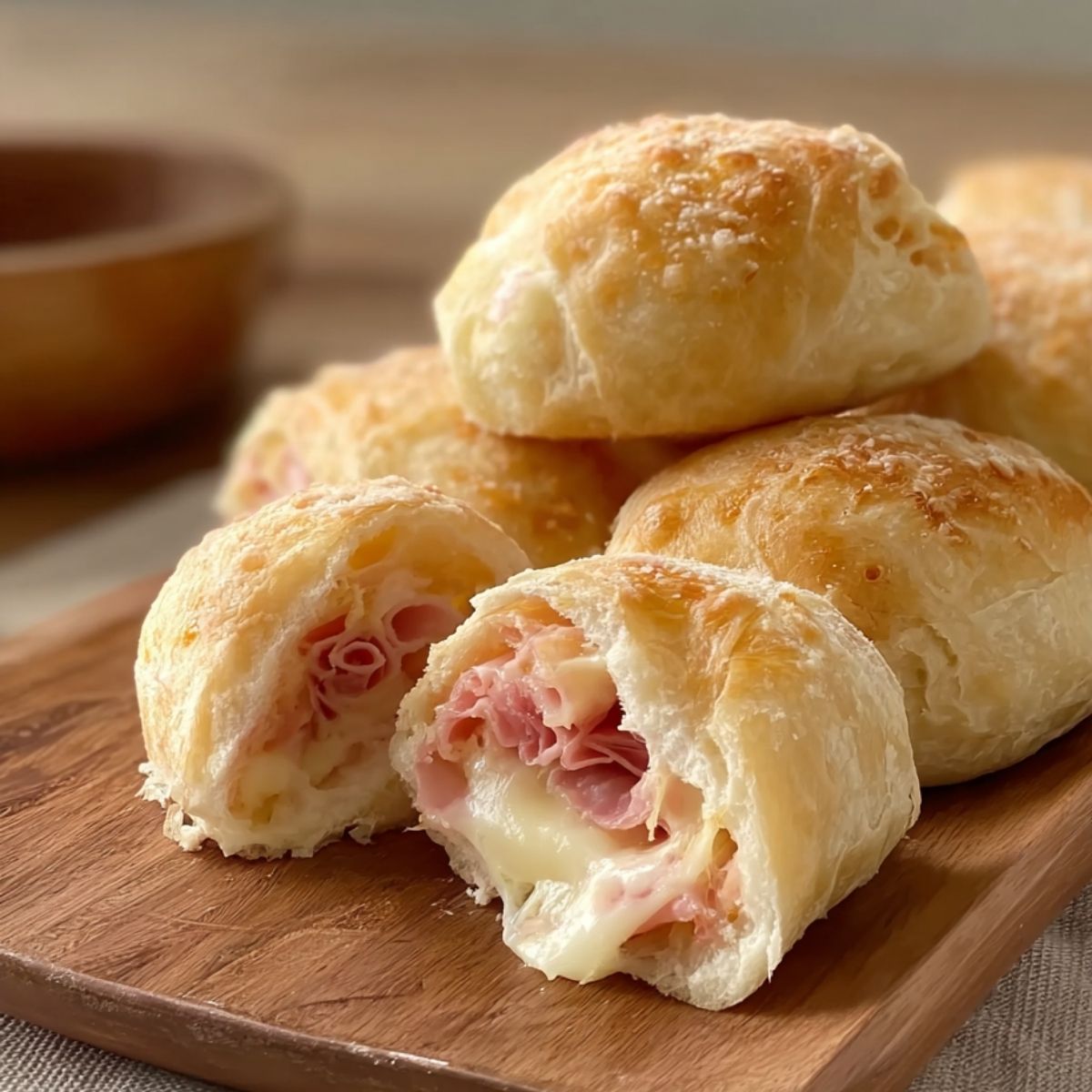 PAN RELLENO DE JAMÓN Y QUESO