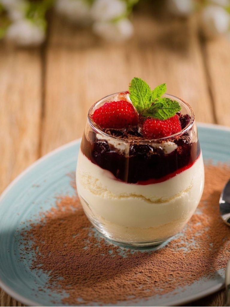 Panna Cotta de Vainilla con Frutos Rojos (3)