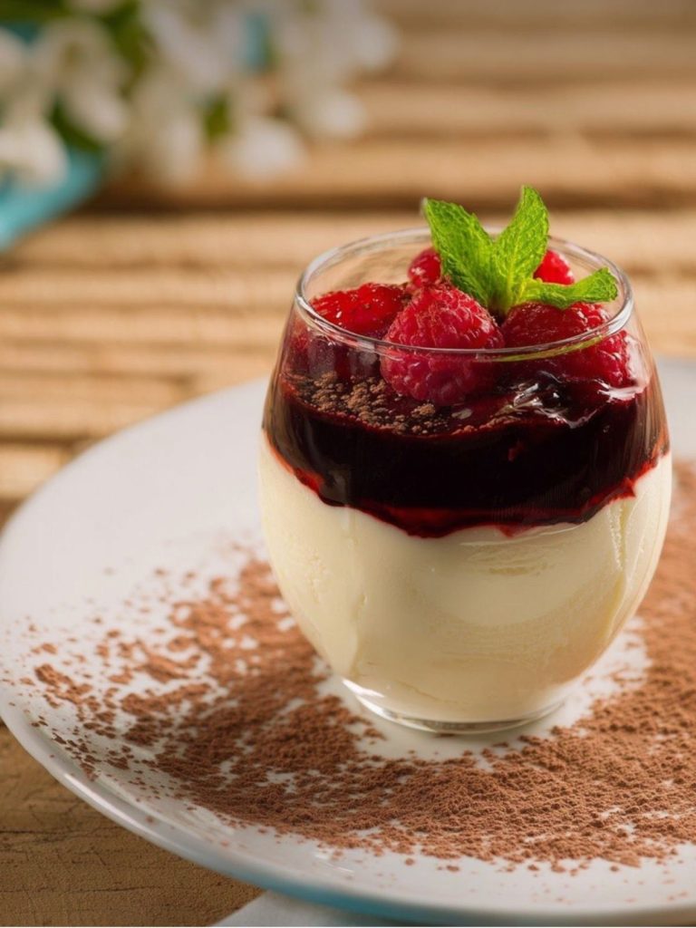 Panna Cotta de Vainilla con Frutos Rojos (4)