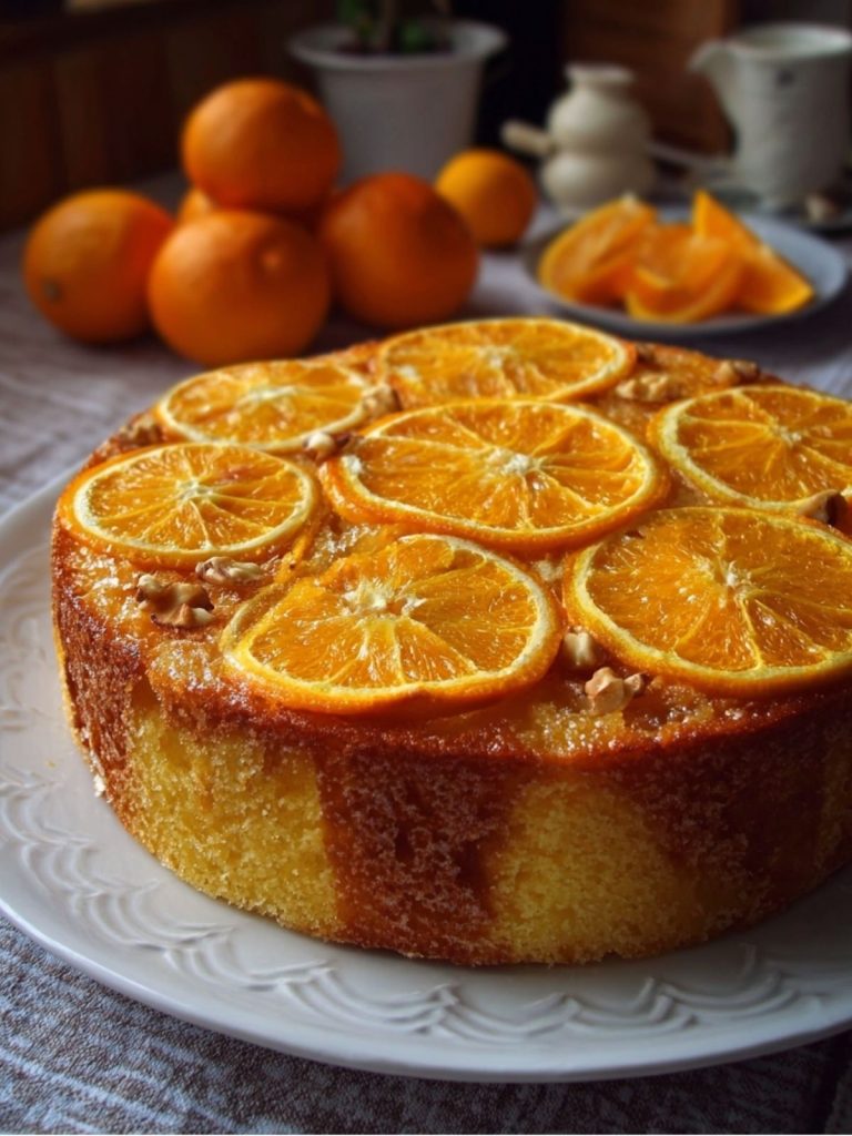Pastel de Naranja Volteado (4)