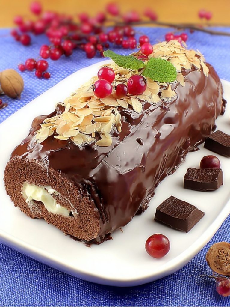 Rollo helado de crema, chocolate y galleta (4)