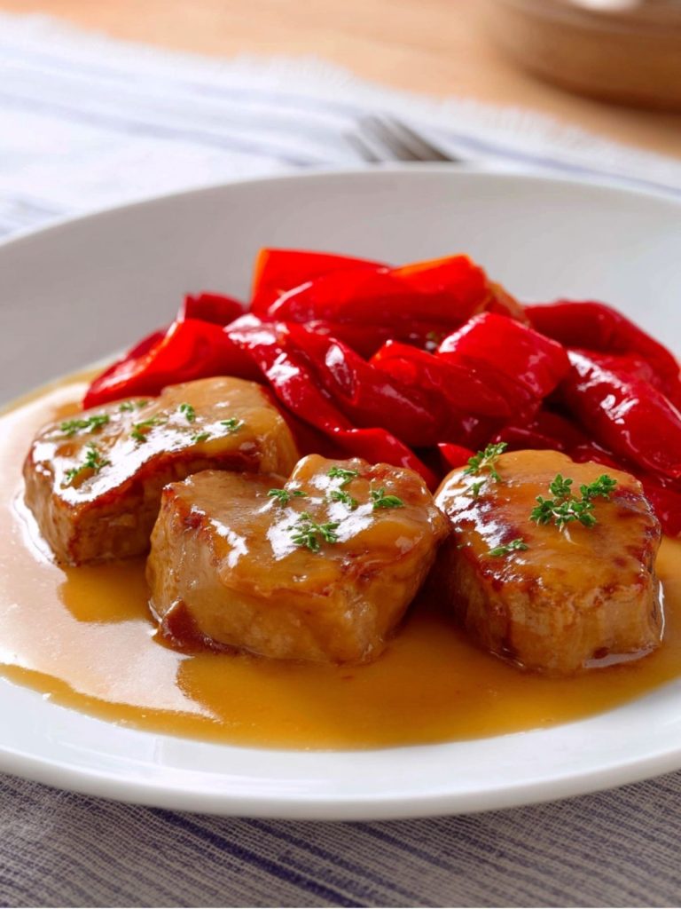 Solomillo Guisado con Pimientos Caramelizados (5)