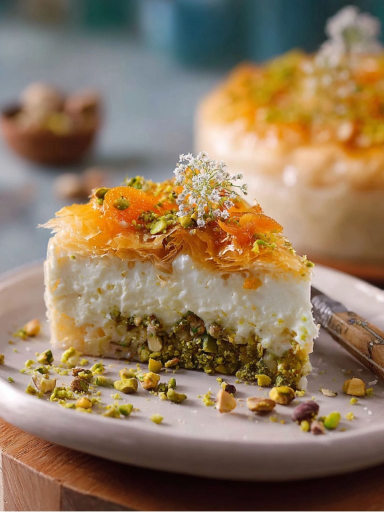 Tarta de Baklava de Pistacho y Miel (3)
