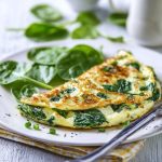 Tortilla de Espinacas y Queso