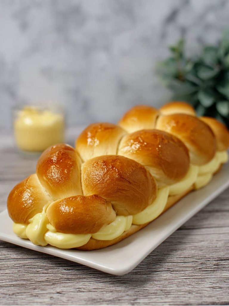 Trenzas de Pan Dulce con Crema Pastelera Aromática (2)
