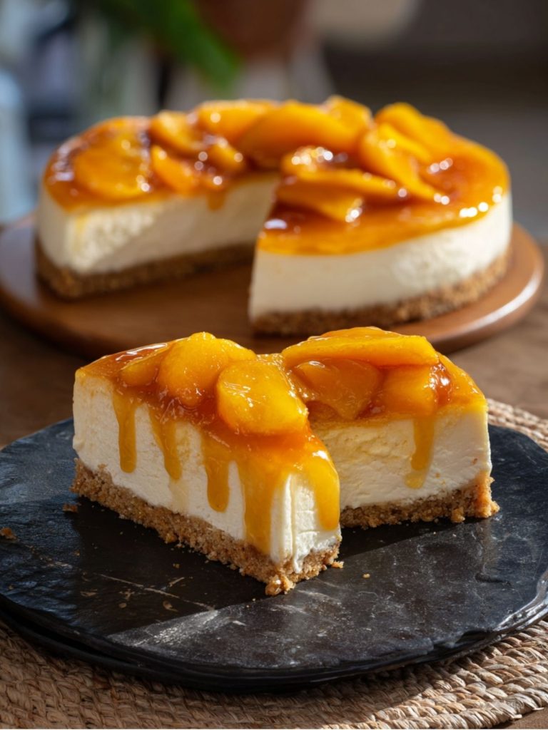 Cheesecake Cremoso de Durazno (4)