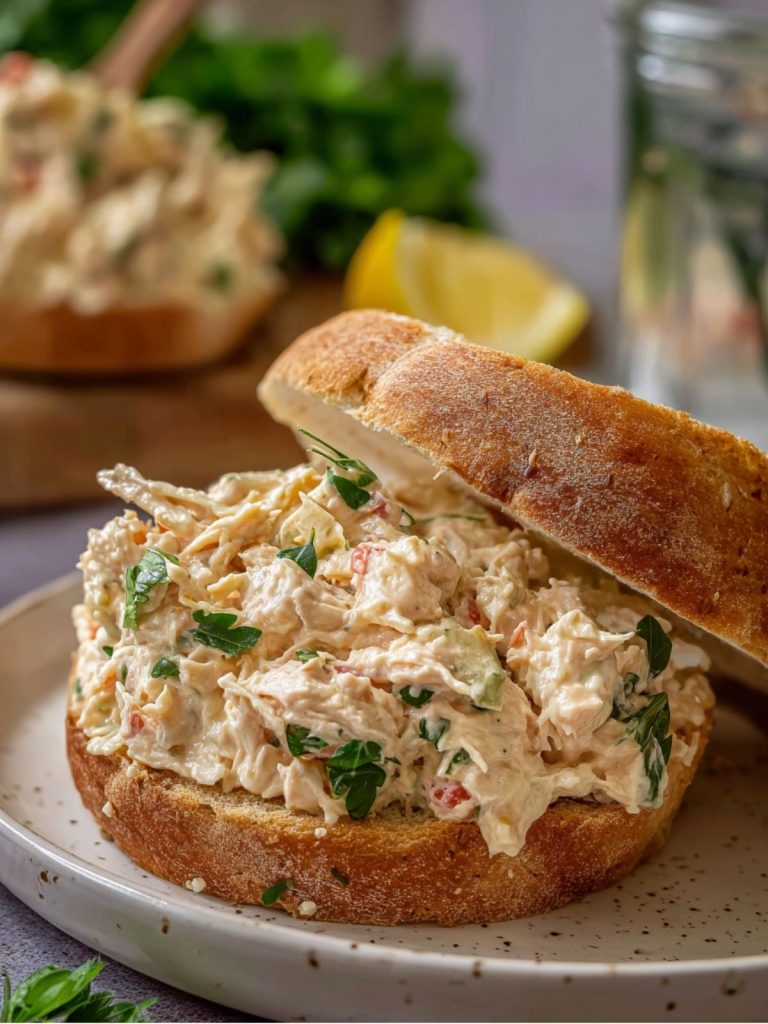 Crema de Pollo Casera para Sándwich (2)