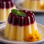 Gelatina Bicolor de Jamaica y Mango