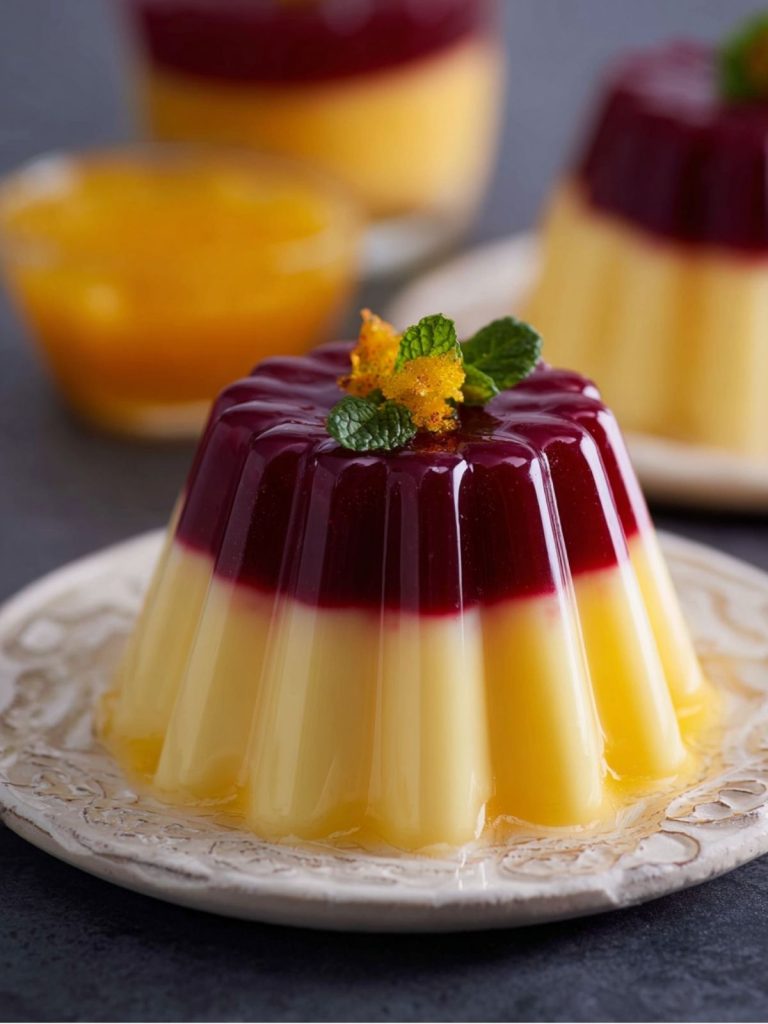 Gelatina Bicolor de Jamaica y Mango (5)
