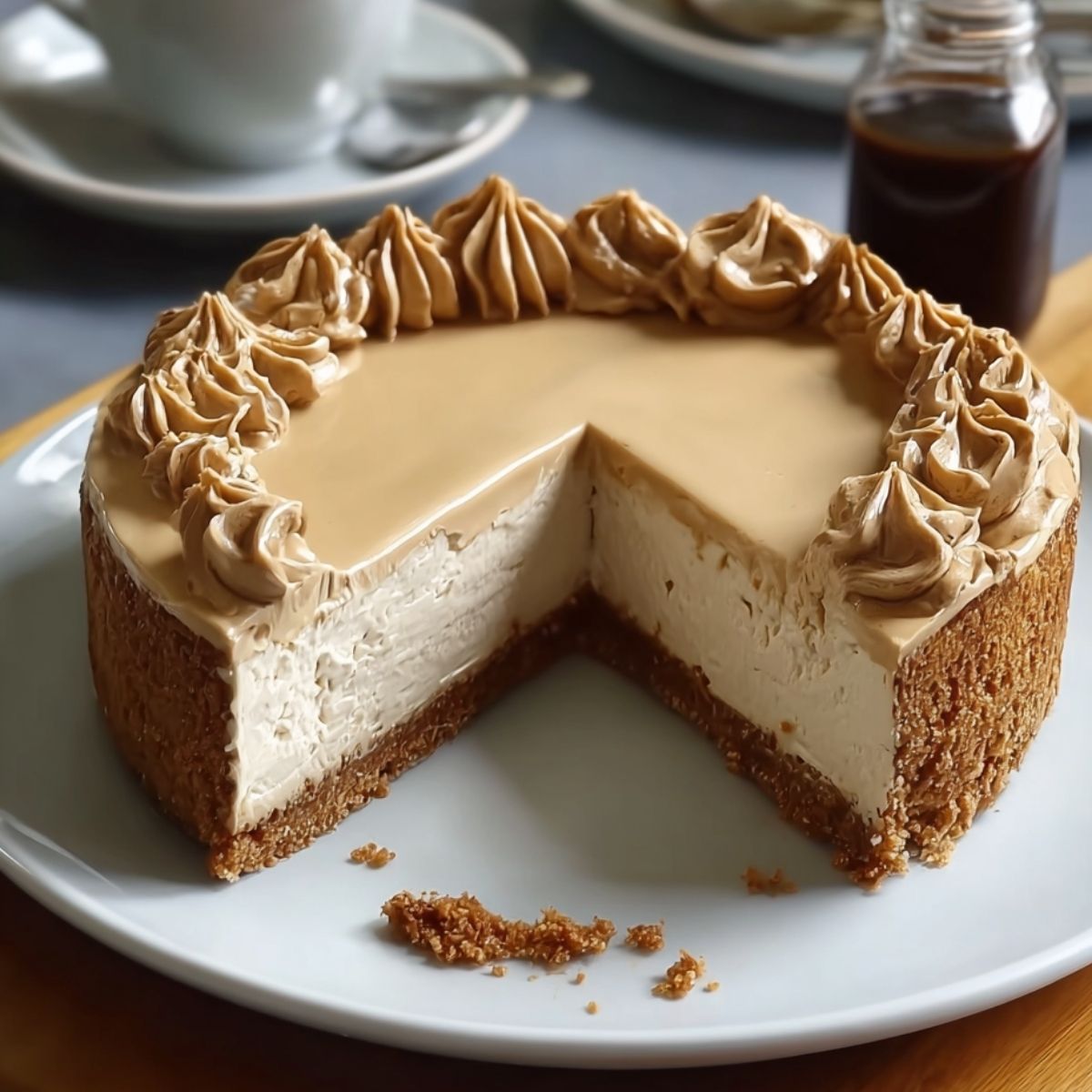 Tarta Cremosa de Café sin Horno